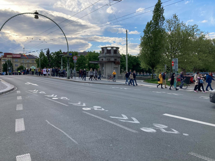 Demonstrace za nezávislost justice v Hradci Králové