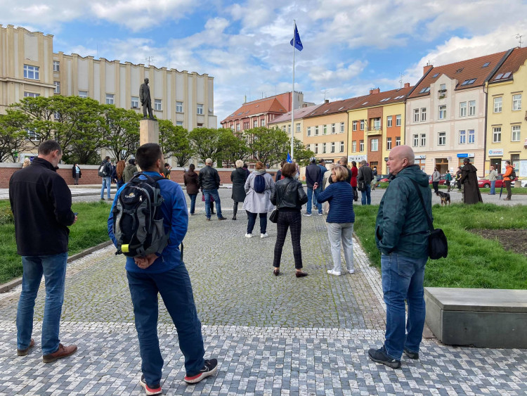 Demonstrace za nezávislost justice v Hradci Králové