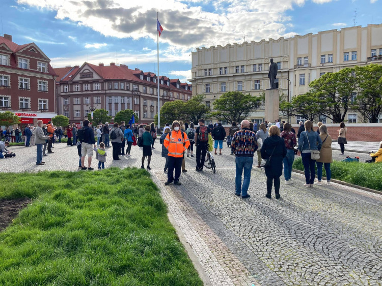 Demonstrace za nezávislost justice v Hradci Králové