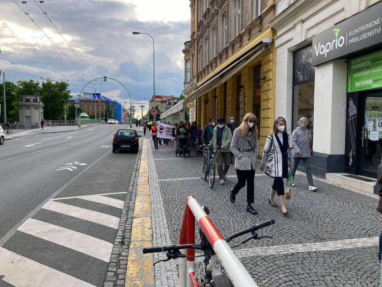 Demonstrace za nezávislost justice v Hradci Králové