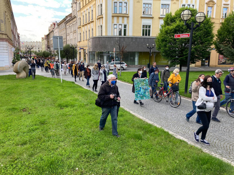 Demonstrace za nezávislost justice v Hradci Králové