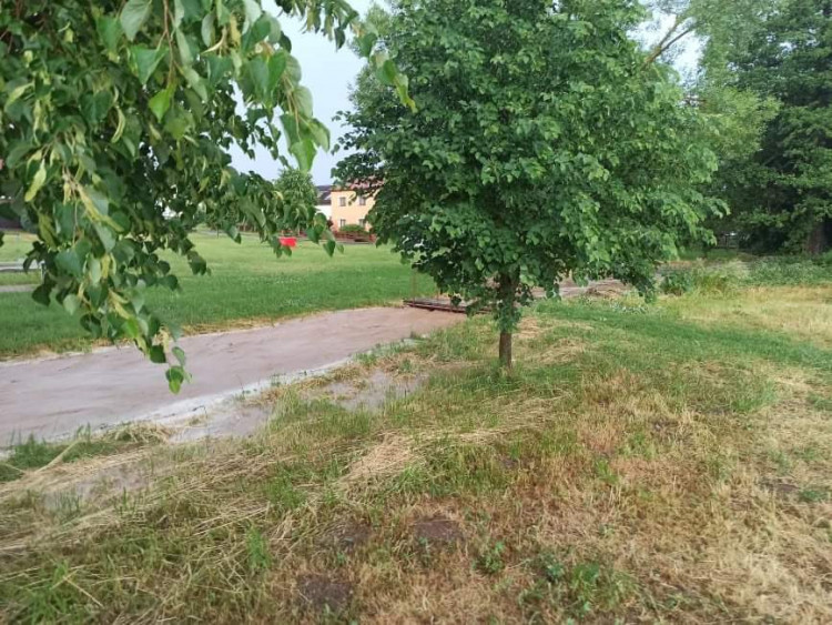 Bouřka a přívalový déšť na Vysočině, 21.6.2021