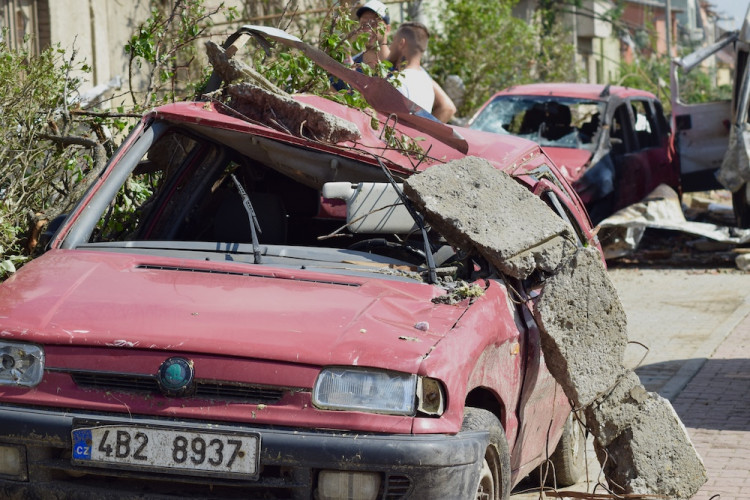 Následky řádění tornáda na Břeclavsku a Hodonínsku