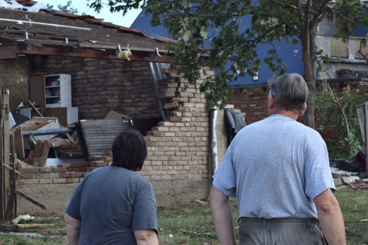 Následky řádění tornáda na Břeclavsku a Hodonínsku