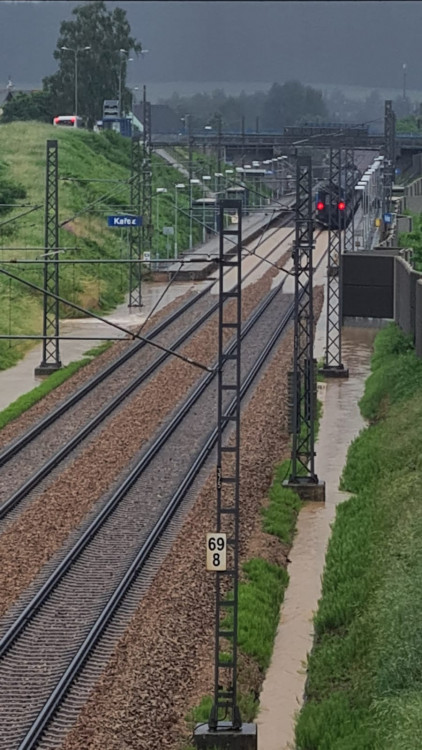 FOTOGALERIE: Voda po přívalovém lijáku zaplavila obec Kařez