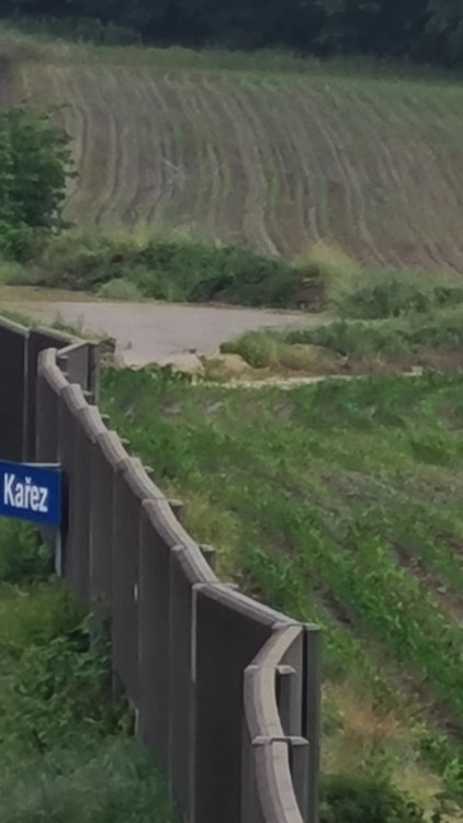 FOTOGALERIE: Voda po přívalovém lijáku zaplavila obec Kařez