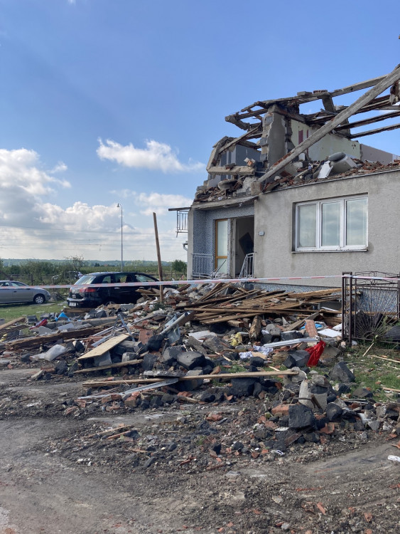 Následky řádění tornáda na Břeclavsku a Hodonínsku