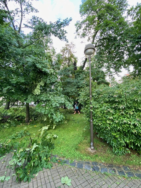 Přes Budějce se prohnala silná bouře