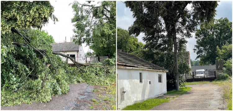 FOTOGALERIE: Následky bouře