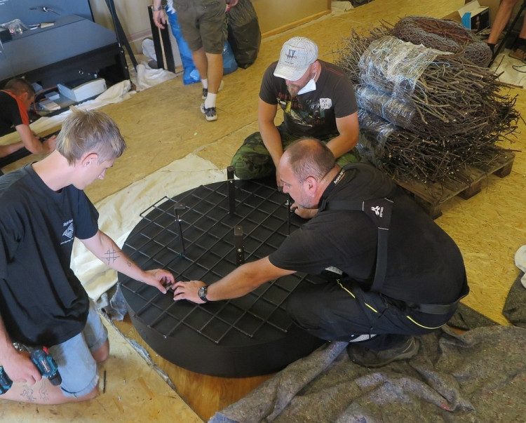 FOTOGALERIE: Výrova čapího hnízdo pro Národní muzeum Praha