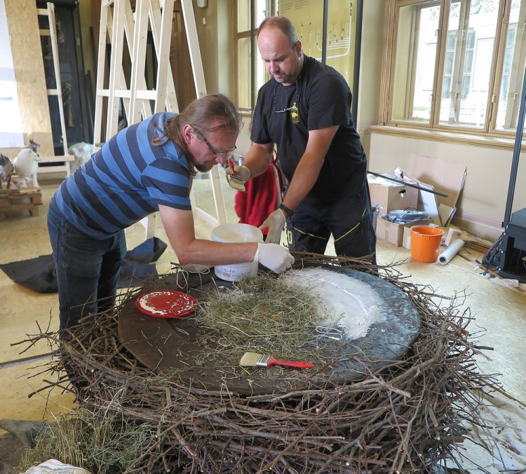 FOTOGALERIE: Výrova čapího hnízdo pro Národní muzeum Praha