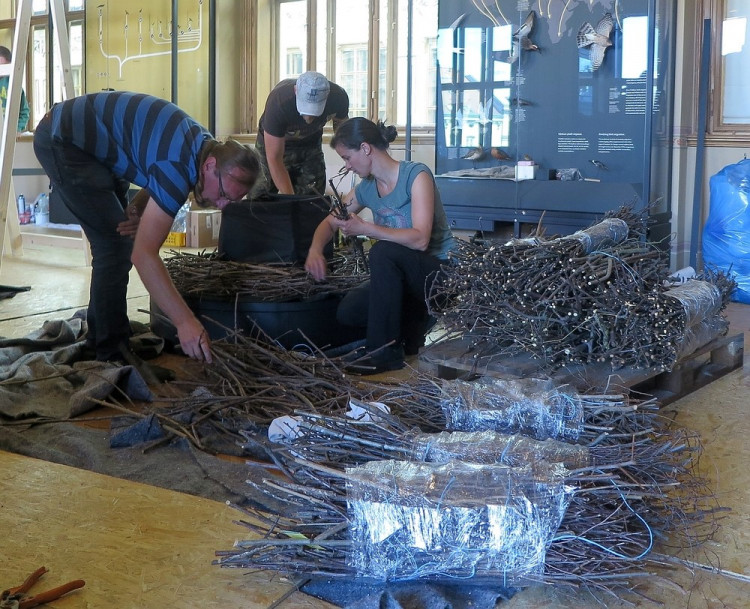 FOTOGALERIE: Výrova čapího hnízdo pro Národní muzeum Praha