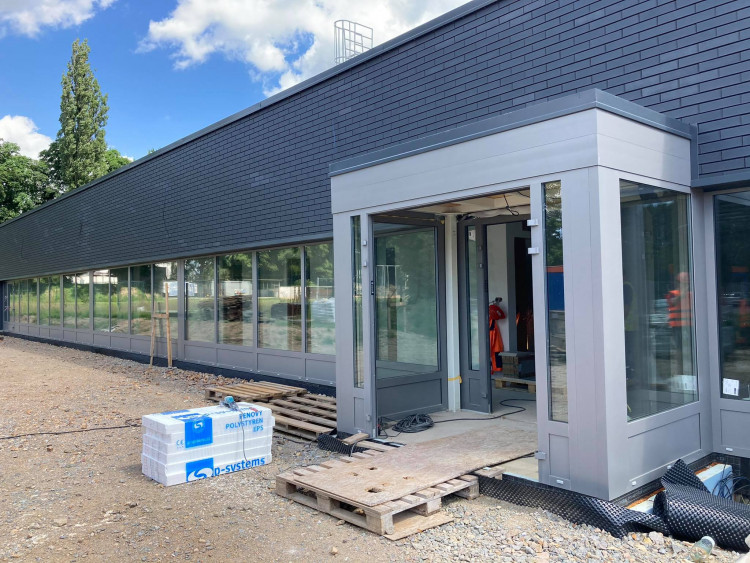 GALERIE: Stavba sportovní haly Pouchov v Hradci Králové