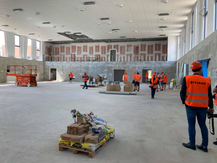 GALERIE: Stavba sportovní haly Pouchov v Hradci Králové