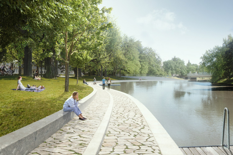 Vizualizace parku Dukelská.