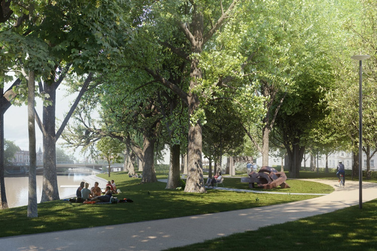 Vizualizace parku Dukelská.