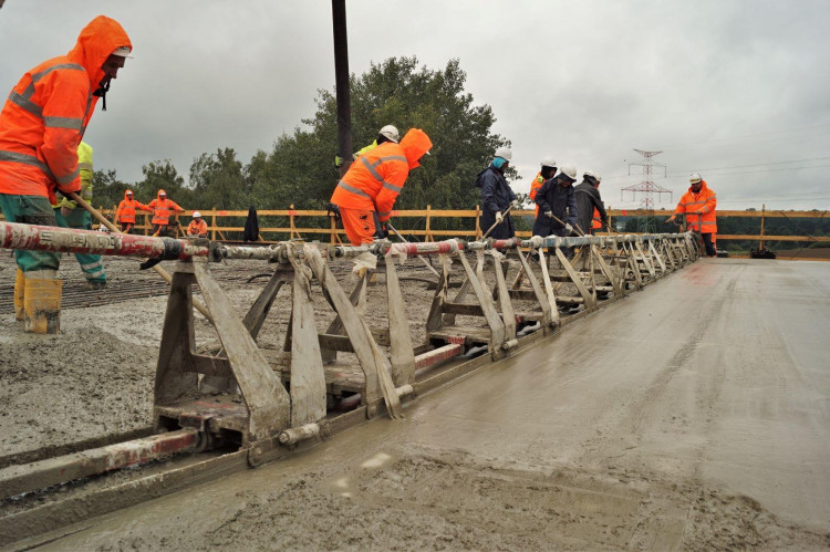 Betonáž nosné konstrkce.