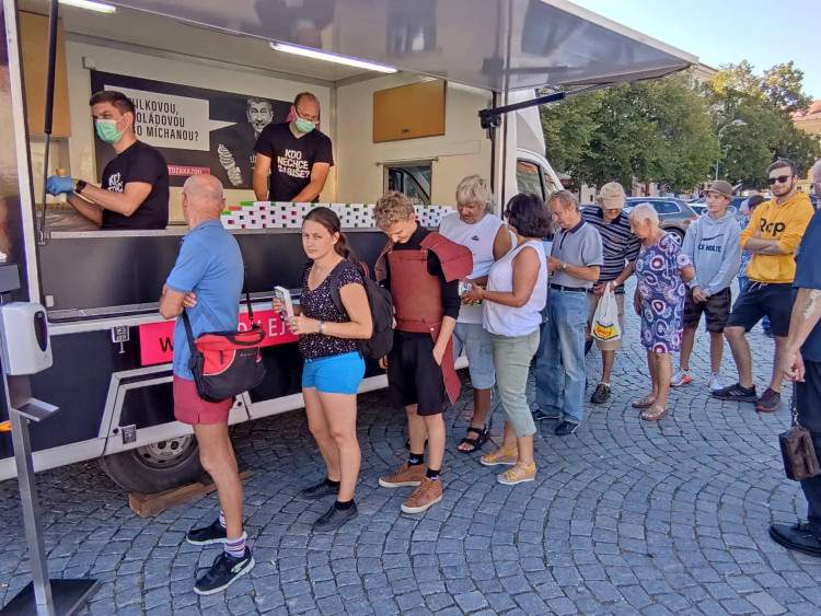 Andrej Babiš, kampaň v Jihlavě