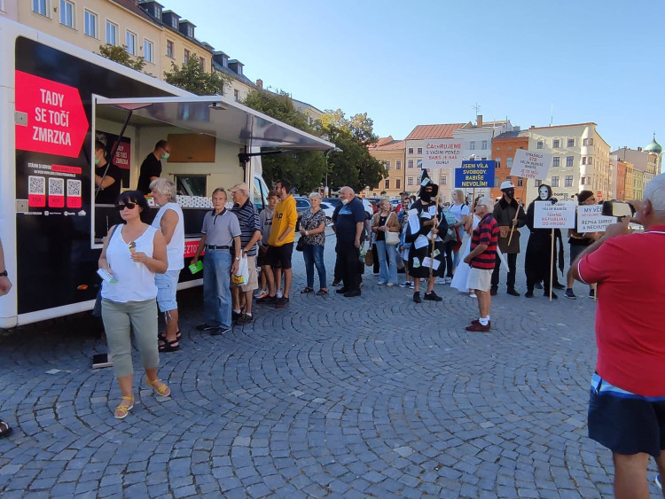 Andrej Babiš, kampaň v Jihlavě