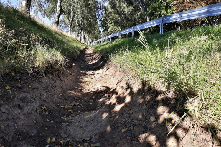 Opravy na silnici I/19, září 2021