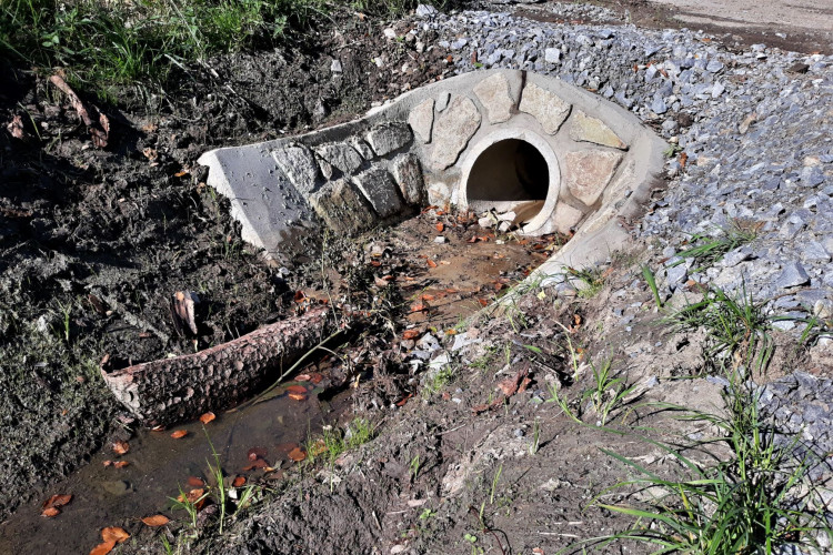 Opravy na silnici I/19, září 2021