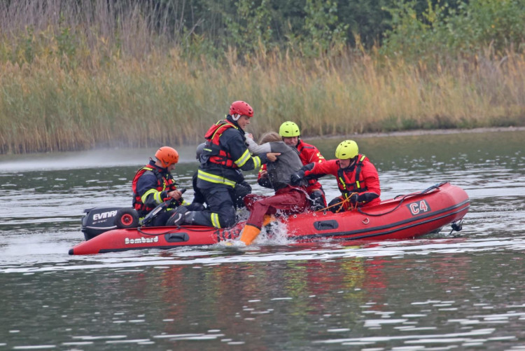 FOTOGALERIE: Zásah proti střelci, policejní cvičení na Ostende