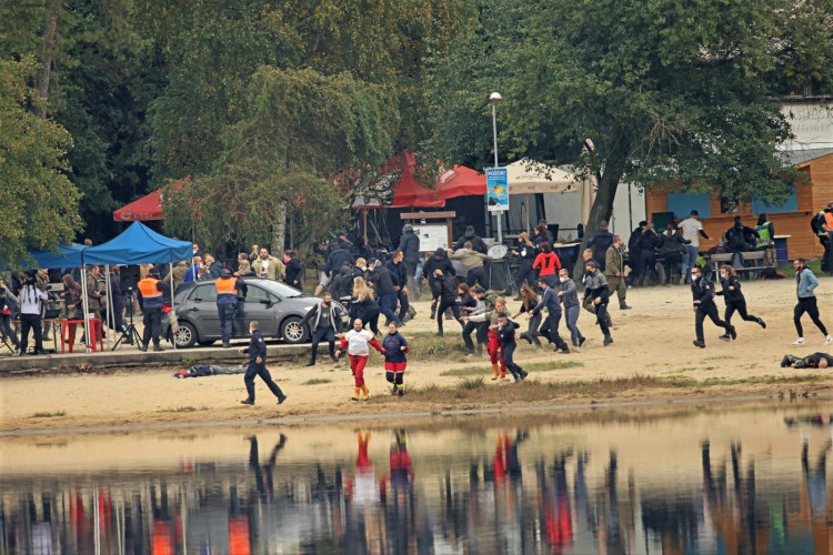 FOTOGALERIE: Zásah proti střelci, policejní cvičení na Ostende