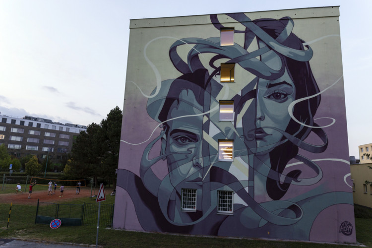 Street Art: Velkoplošné malby ozvláštnily fasády v centru Olomouce i v areálu vysokoškolských kolejí