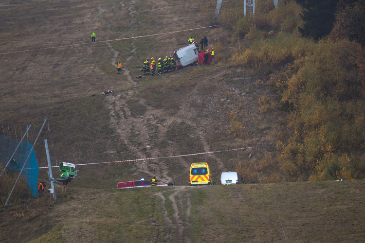 Pád lanovky na Ještědu
