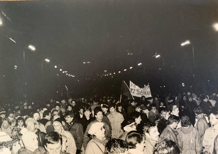 FOTOGALERIE: Sametová revoluce objektivem Richarda Beneše