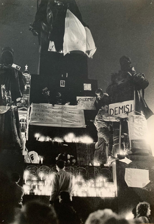 FOTOGALERIE: Sametová revoluce objektivem Richarda Beneše