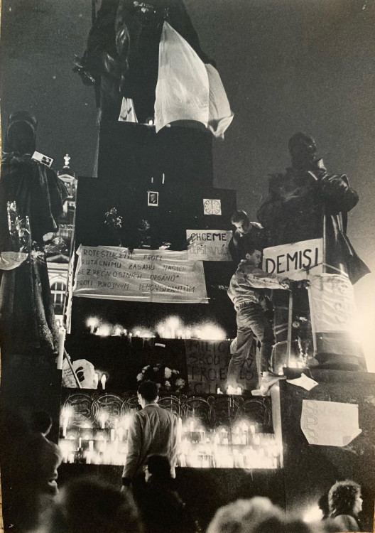 FOTOGALERIE: Sametová revoluce objektivem Richarda Beneše