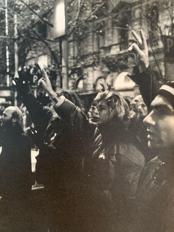 FOTOGALERIE: Sametová revoluce objektivem Richarda Beneše