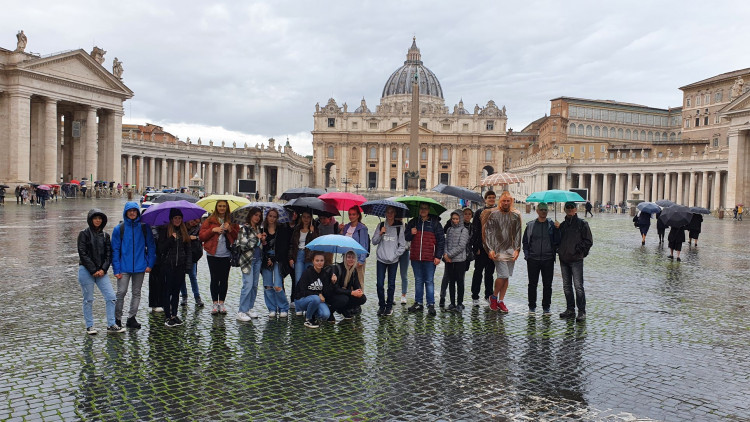 Studenti gymnázia jsou v Itálii