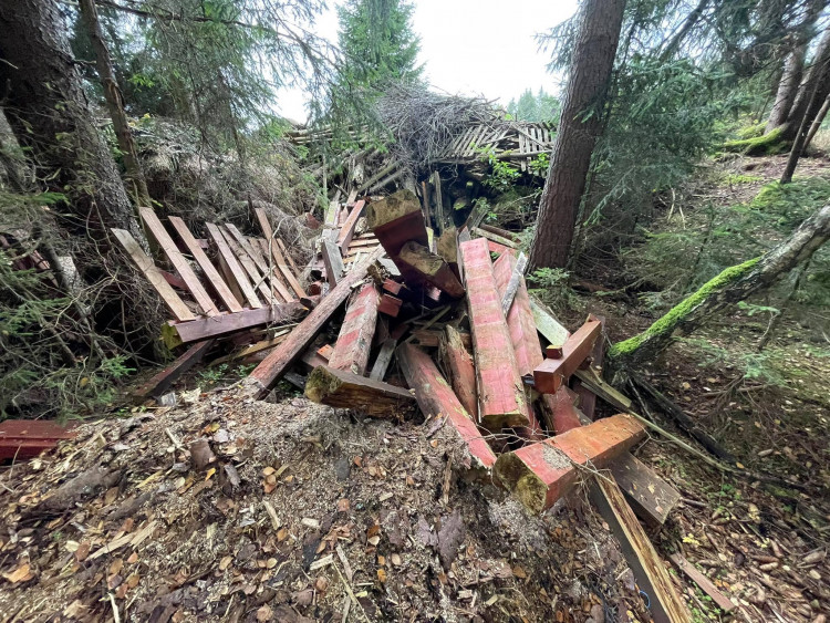 FOTOGALERIE: Černá skládka srdci v NP Šumava