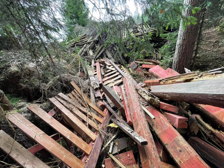 FOTOGALERIE: Černá skládka srdci v NP Šumava
