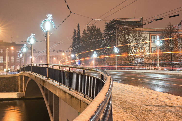 Vánočně osvícený Hradec Králové 2021 | foto: Zdeněk Puš