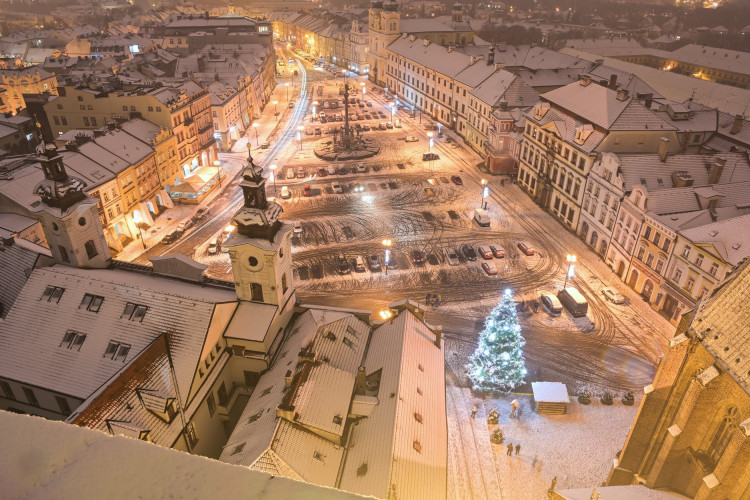 Vánočně osvícený Hradec Králové 2021 | foto: Zdeněk Puš