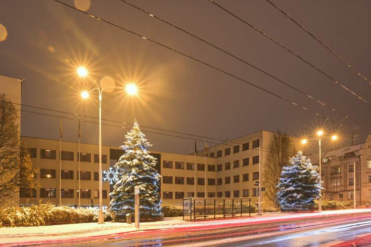 Vánočně osvícený Hradec Králové 2021 | foto: Zdeněk Puš