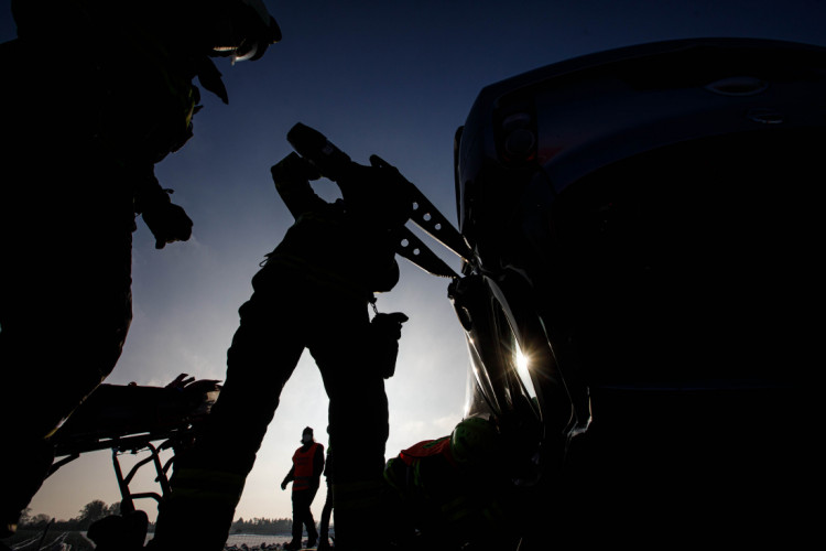 Cvičení IZS na uzavřené dálnice D11