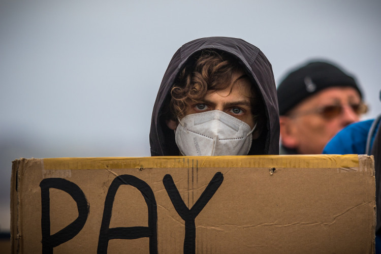 Demonstrace u polského dolu Turów
