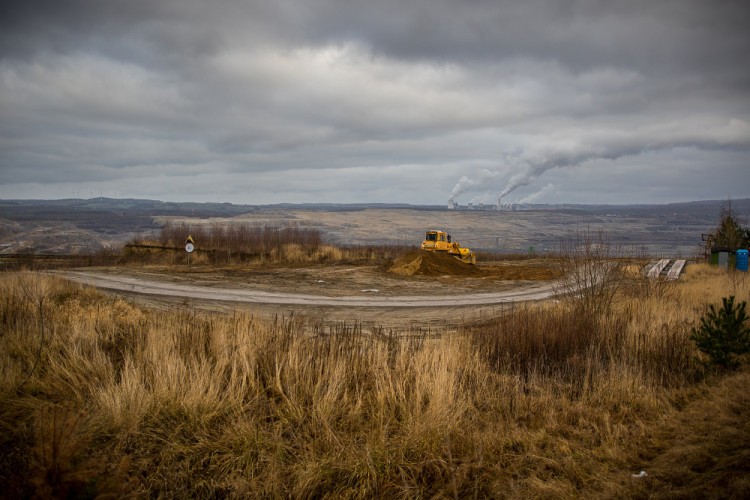 Demonstrace u polského dolu Turów