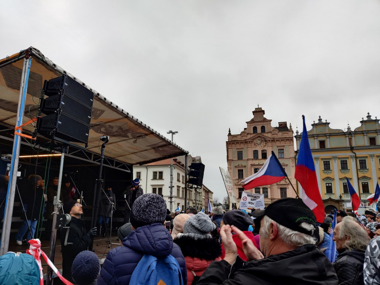 FOTOGALERIE: Demonstrace proti povinnému očkování