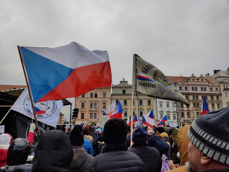 FOTOGALERIE: Demonstrace proti povinnému očkování