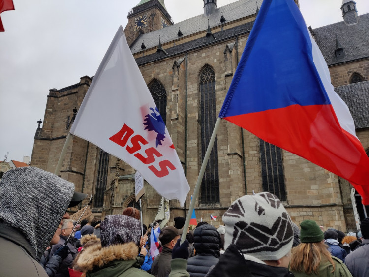 FOTOGALERIE: Demonstrace proti povinnému očkování