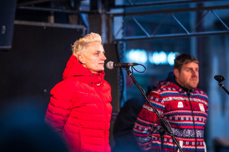 Demonstrace proti pandemickému zákonu v Liberci