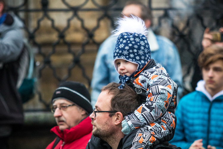 Demonstrace proti pandemickému zákonu v Liberci