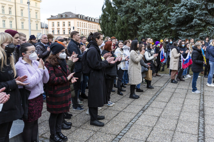 Setkání na podporu Ukrajiny v Olomouci
