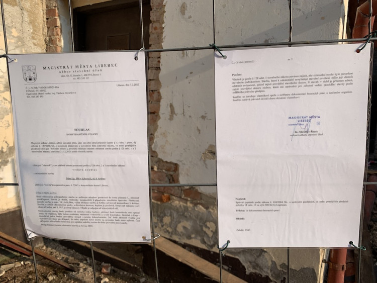 Bourání restaurace U Severů