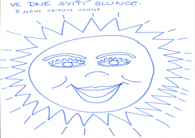 FOTOGALERIE: Dětské obrázky a ukrajinské omalovánky